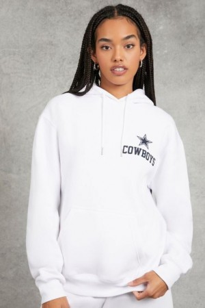 Sudadera con Capucha Forever 21 Dallas Cowboys Estampadas Mujer Blancas Azul Marino | bhaYWfJrVhO