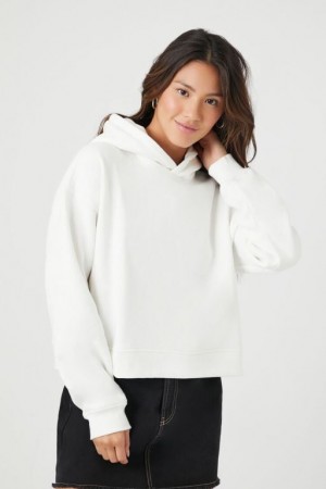 Sudadera con Capucha Forever 21 Organically Grown Cotton Mujer Blancas | bROHiFW9kzb