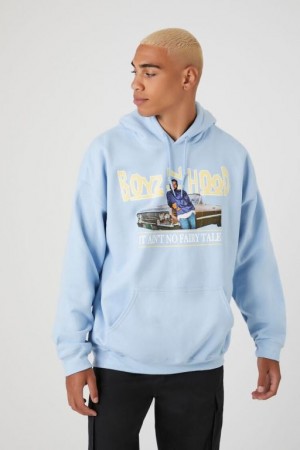 Sudaderas Forever 21 Boyz N The Hood Estampadas Hombre Azules Claro Multicolor | w6oxDAlJFRJ