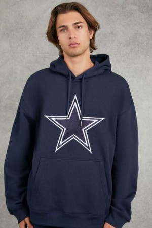 Sudaderas Forever 21 Embroidered Dallas Cowboys Hombre Azules Multicolor | g0McvAUMeDs