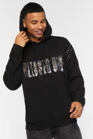 Sudaderas Forever 21 Sequin Blessed One Hombre Negras Multicolor | 0HOwlI7qpxR