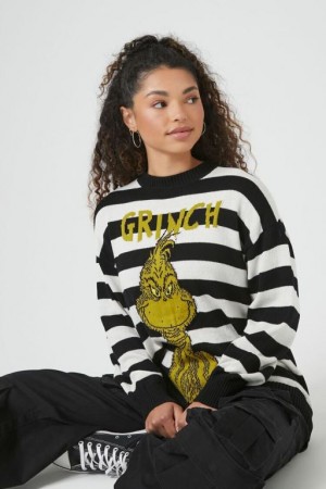 Suéteres Forever 21 Grinch A Rayas Mujer Negras Multicolor | aDqosODKxyl