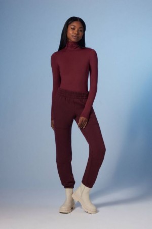 Suéteres Forever 21 Turtleneck Long Sleeve Mujer Burdeos | hvtVYsKk4Om