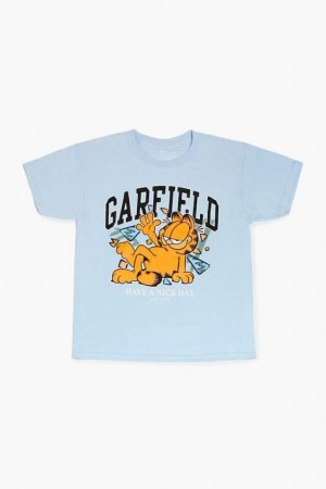 Tops Forever 21 Garfield Girls Boys Niños Azules Multicolor | TzJsw6rhxpU