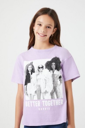 Tops Forever 21 Girls Barbie Better Together Niños Moradas Multicolor | 4mWUiEVRpXn