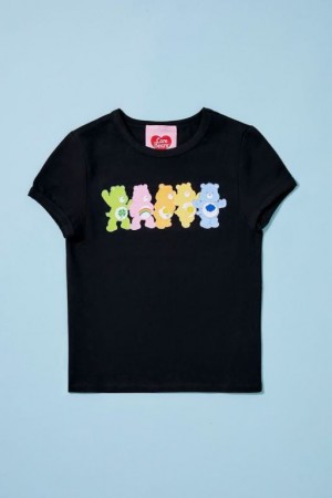 Tops Forever 21 Girls Care Bears Estampadas Niños Negras Multicolor | MMqvve781Kj