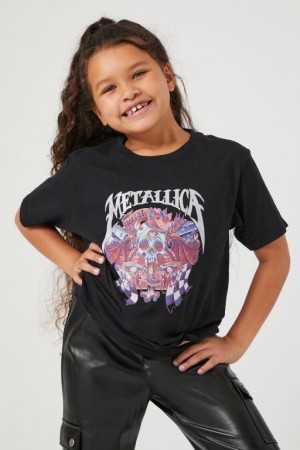 Tops Forever 21 Girls Metallic Estampadas Niños Negras Multicolor | mf2znPZlG96