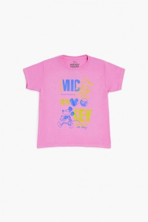 Tops Forever 21 Girls Mickey Estampadas Niños Rosas Multicolor | fY2ijNlAu67