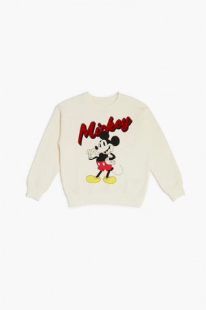 Tops Forever 21 Girls Mickey Estampadas Niños Creme Multicolor | jnhoL5pkyoS