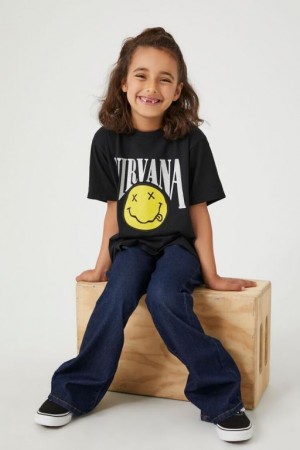 Tops Forever 21 Girls Nirvana Estampadas Niños Negras Multicolor | w2qeBLyXS5A