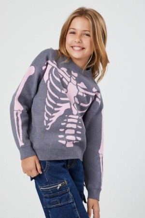 Tops Forever 21 Girls Skeleton Estampadas Niños Multicolor | Gs8lJvg3LS7