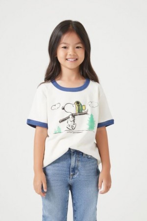 Tops Forever 21 Girls Snoopy Ringer Niños Creme Multicolor | KzQvFJRcBvr