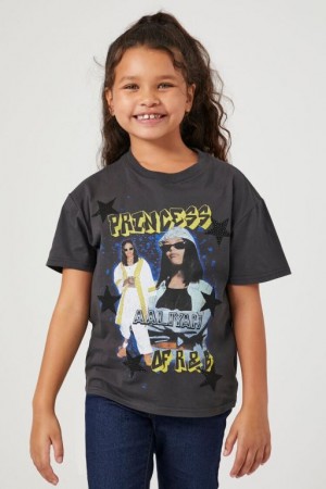 Tops Forever 21 Girls Studded Aaliyah Estampadas Niños Gris Multicolor | aat5Nz5WkLa