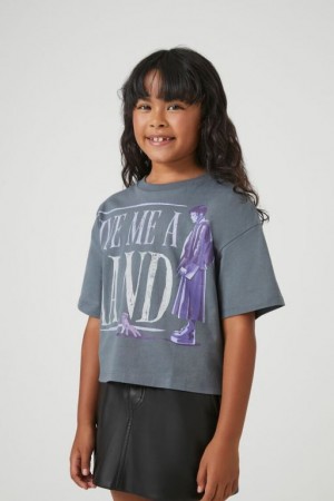 Tops Forever 21 Girls Wednesday Estampadas Niños Gris Multicolor | YmjS7W37sk4