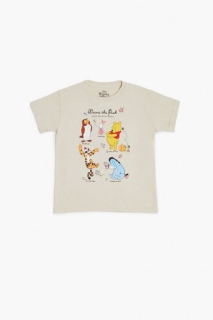 Tops Forever 21 Girls Winnie The Pooh Niños Gris Marrones Multicolor | DMXhFqJHKLE