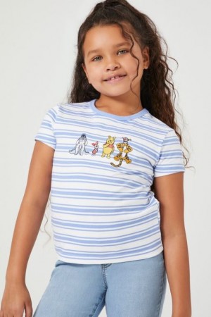 Tops Forever 21 Girls Winnie The Pooh Niños Azules Multicolor | B4li6ED6bY4