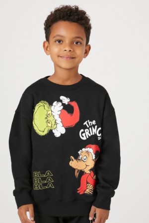 Tops Forever 21 Grinch Estampadas Girls Boys Niños Gris Multicolor | gRNN6NPOQKj