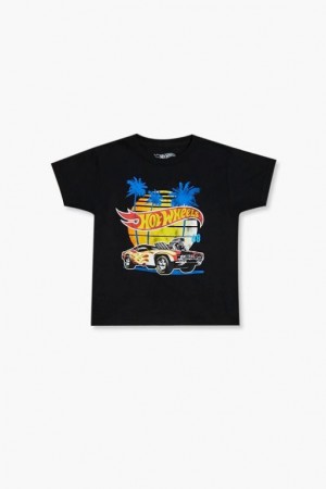 Tops Forever 21 Hot Wheels Estampadas Girls Boys Niños Negras Multicolor | pgj9SVu7CmT