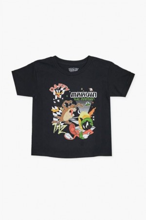 Tops Forever 21 Marvin Looney Tunes Estampadas Girls Boys Niños Negras Multicolor | EHrqHOiLDO9