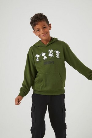 Tops Forever 21 Snoopy Estampadas Girls Boys Niños Verde Oliva Multicolor | OJ0PsLd53qZ