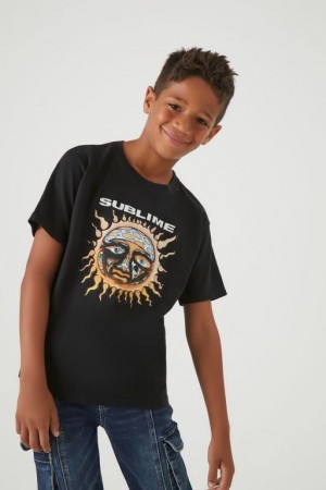 Tops Forever 21 Sublime Estampadas Girls Boys Niños Negras Multicolor | 231JjBsAcEY