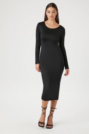 Vestido Forever 21 Bodycon Midi Mujer Negras | Aaq01lUjmBW