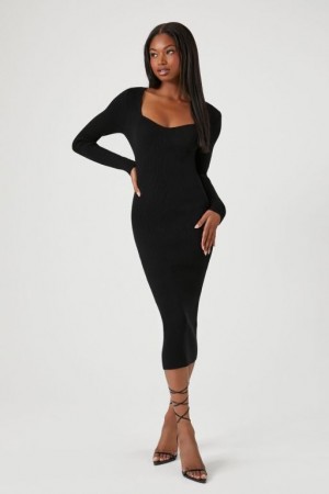 Vestido Forever 21 Bodycon Midi Mujer Negras | nwjn6DO4lNH