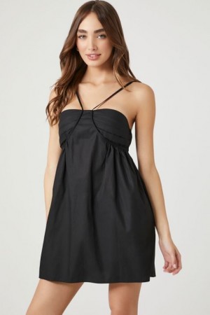 Vestido Forever 21 Cami Babydoll Mini Mujer Negras | xQSUlW9GcRW