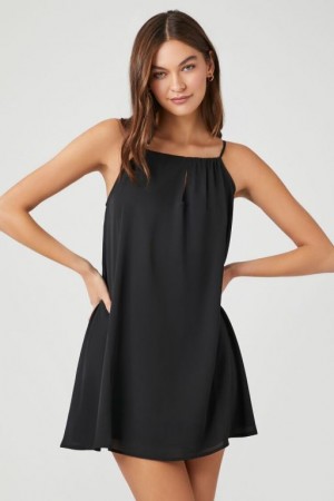 Vestido Forever 21 Chiffon Mini Shift Mujer Negras | vZS57uCCgIR