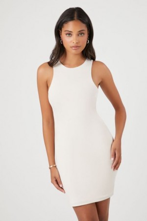 Vestido Forever 21 Contour Mini Tank Mujer Birch | Qs8sw9sBDND