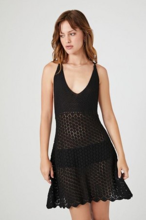 Vestido Forever 21 Crochet Y Back Mini Mujer Negras | bWGkDSqPPpm