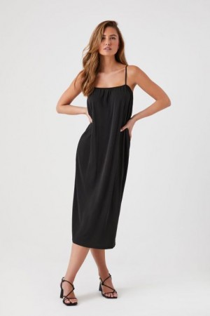 Vestido Forever 21 Cutout Midi Cami Mujer Negras | rpb8zXYOdUL