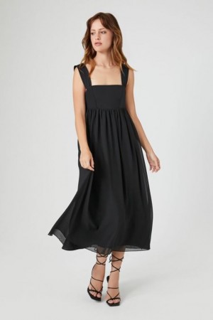 Vestido Forever 21 Fit Amp Flare Midi Mujer Negras | tpENKdVsNgR