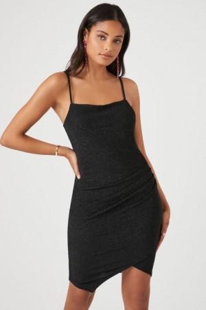 Vestido Forever 21 Glitter Knit Cami Mini Mujer Negras Negras | tDsgdQlQhDS