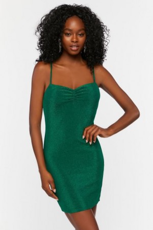 Vestido Forever 21 Glitter Knit Mini Mujer Turquesa | 7zepDjoIfg2