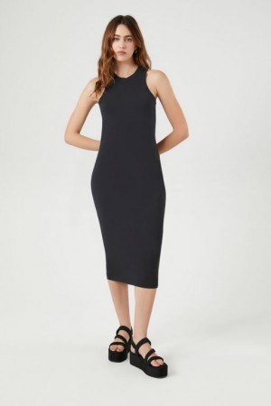 Vestido Forever 21 Racerback Bodycon Midi Mujer Negras | jScNXtKSxZJ