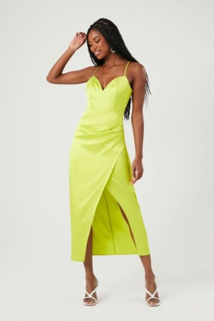 Vestido Forever 21 Tulip Hem Cami Maxi Mujer Verde | xfKhyUfkw4r