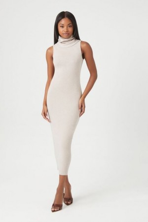 Vestido Forever 21 Turtleneck Bodycon Midi Mujer Goat | Hl7ku8Wb0v4