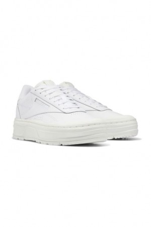 Zapatillas Forever 21 Reebok Club C Double Geo Shoes Mujer Blancas | ADUWTHiBHhF