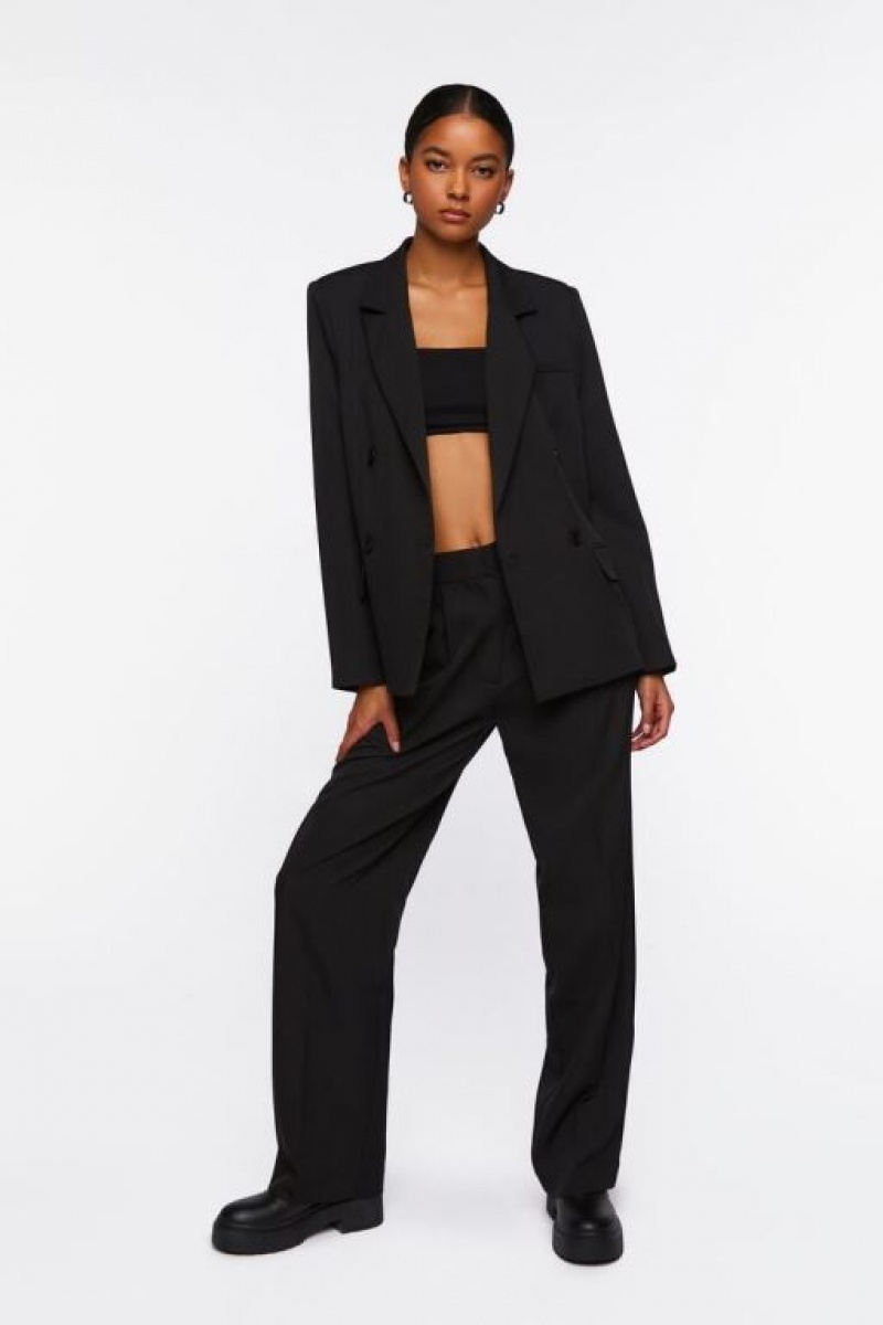 Blazer Forever 21 Double Breasted Suit Amp Set Mujer Negras | IycUWRj3eO3