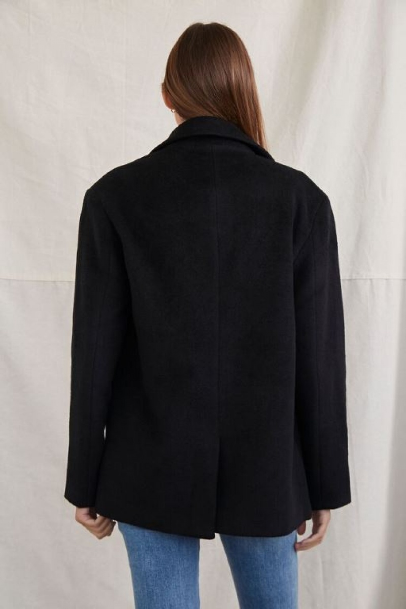 Blazer Forever 21 Peak Lapel Mujer Negras | w8Yljk8sMwd