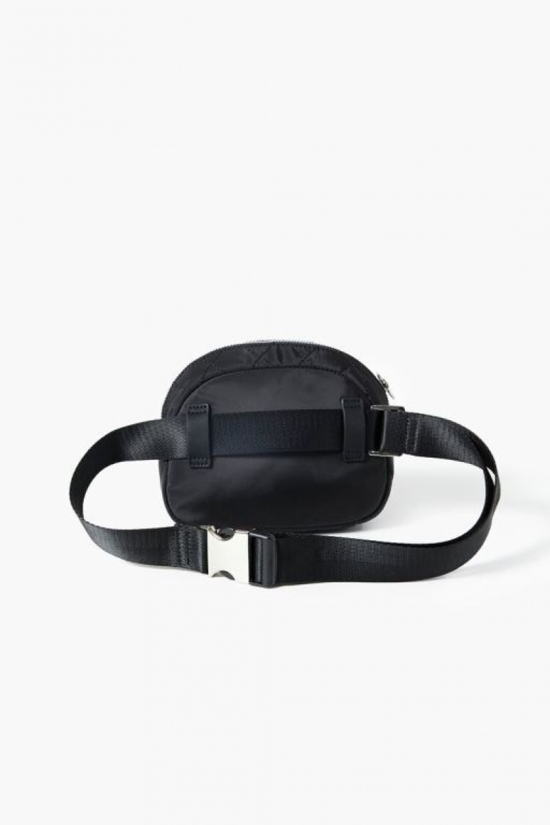 Bolsas Forever 21 Acolchado Fanny Pack Mujer Negras | qcu2YQJsrzo