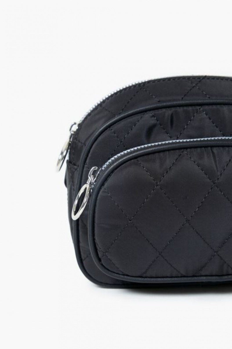 Bolsas Forever 21 Acolchado Fanny Pack Mujer Negras | qcu2YQJsrzo