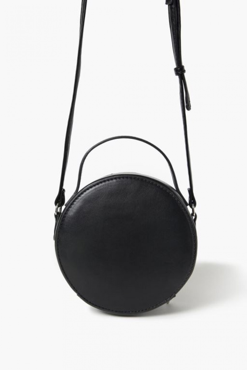 Bolsas Forever 21 Acolchado Round Crossbody Mujer Negras | xOVasMYNeHQ