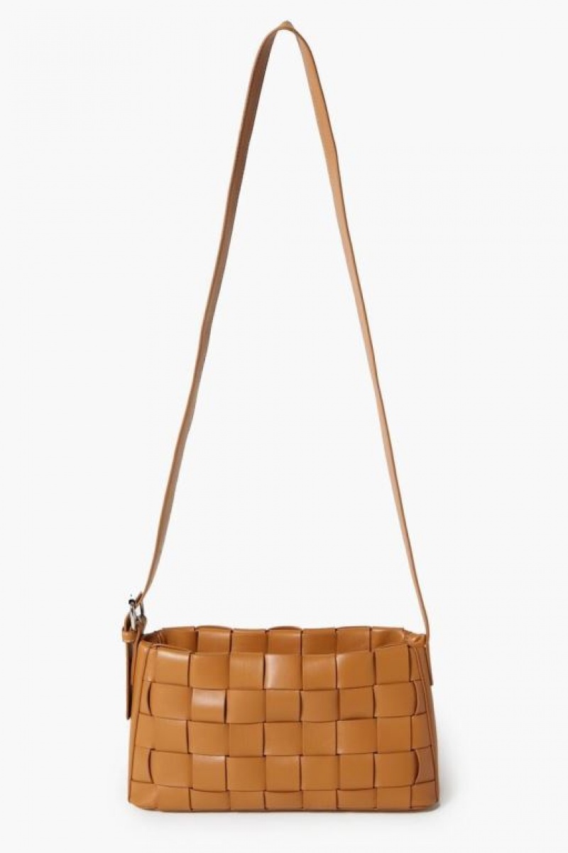 Bolsas Forever 21 Basketwoven Crossbody Mujer Marrones | 5aeYRx6wR1Q