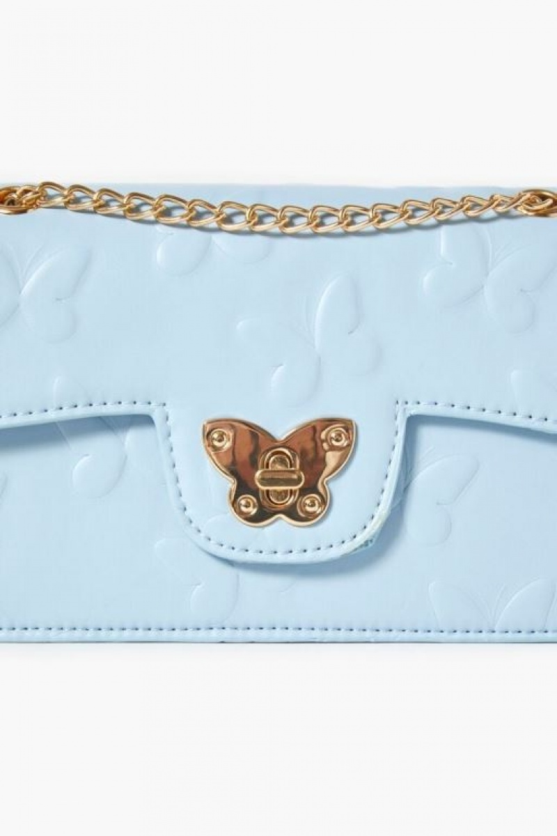 Bolsas Forever 21 Butterfly Crossbody Mujer Azules Claro | JVYg1VfQiDj