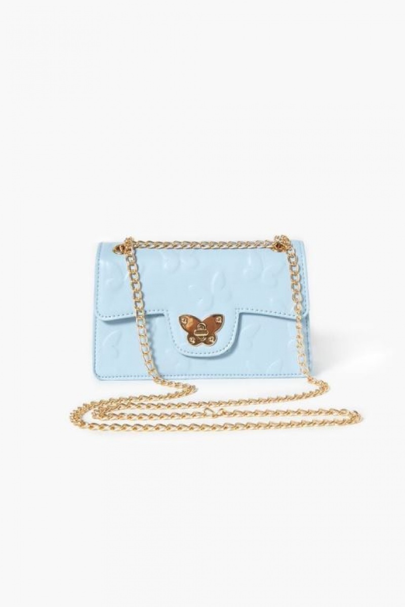 Bolsas Forever 21 Butterfly Crossbody Mujer Azules Claro | JVYg1VfQiDj