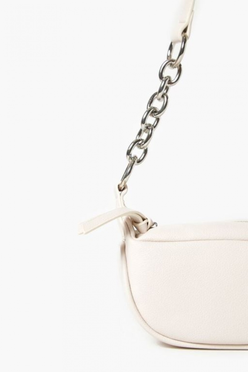 Bolsas Forever 21 Chain Shoulder Uette Mujer Creme | JjKvyqf5w5I