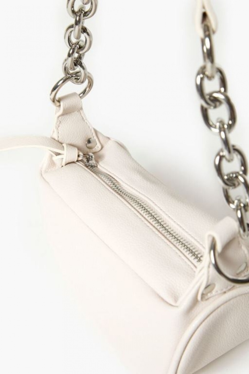 Bolsas Forever 21 Chain Shoulder Uette Mujer Creme | JjKvyqf5w5I