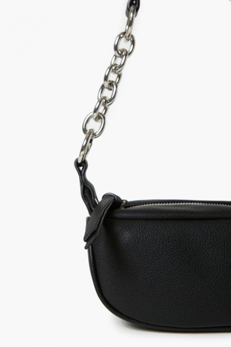 Bolsas Forever 21 Chain Shoulder Uette Mujer Negras | b8M9DuY0sdO